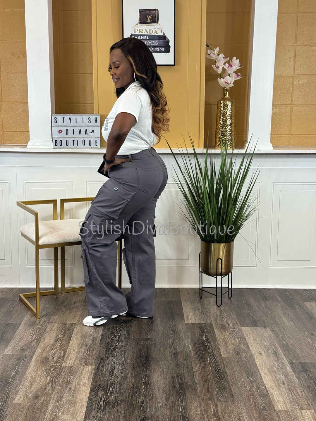 In My Element Cargo Pants (Grey)