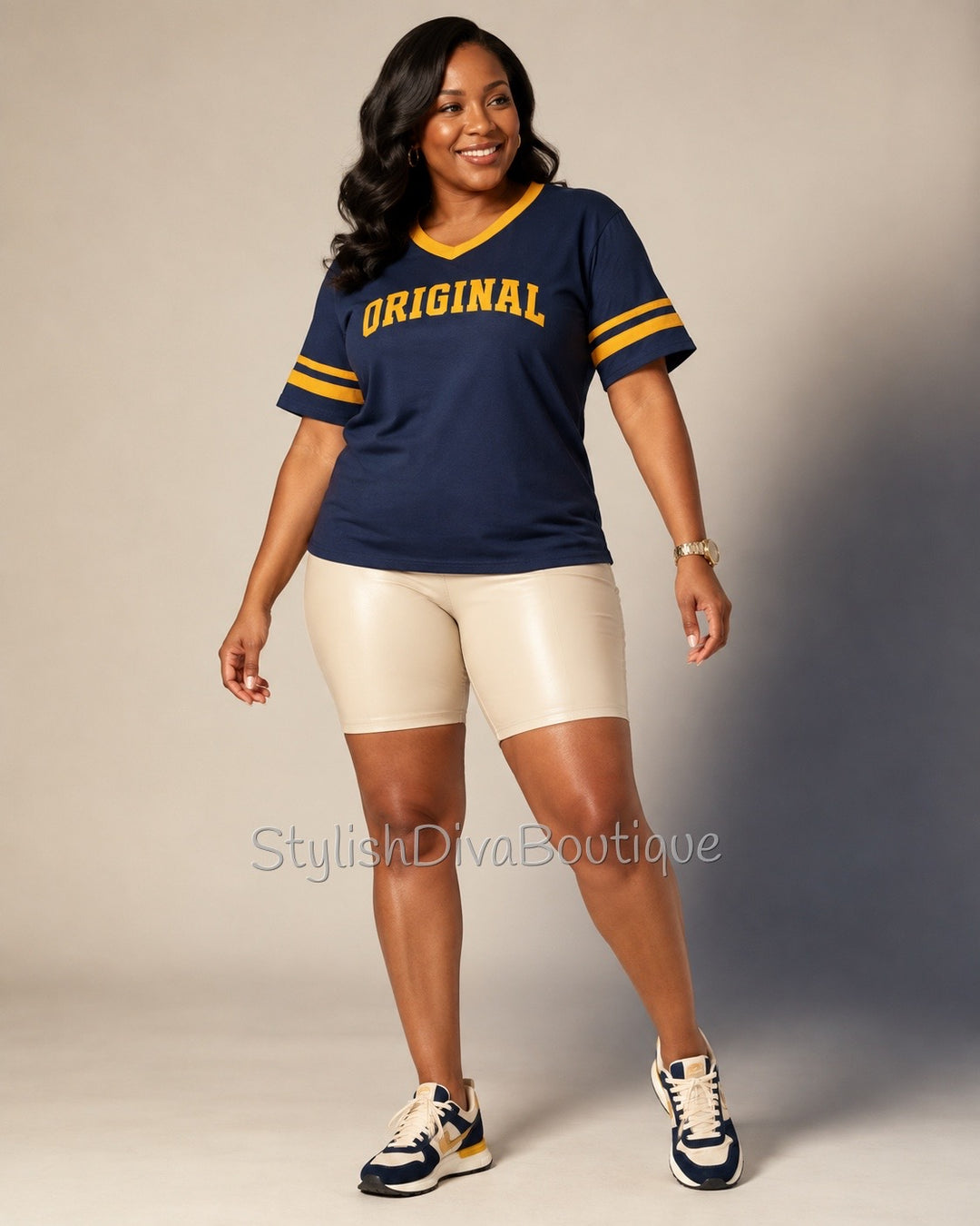 ORIGINAL Varsity Tee (Navy/Gold)