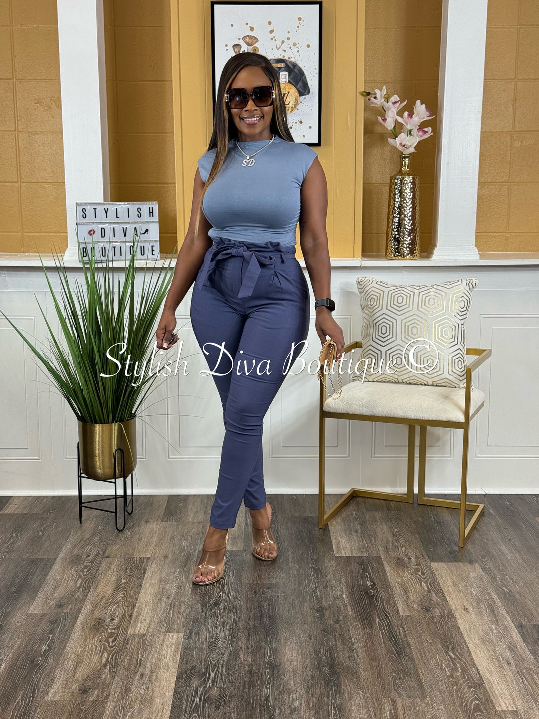 Luxe Diva Pants (Midnight Navy)