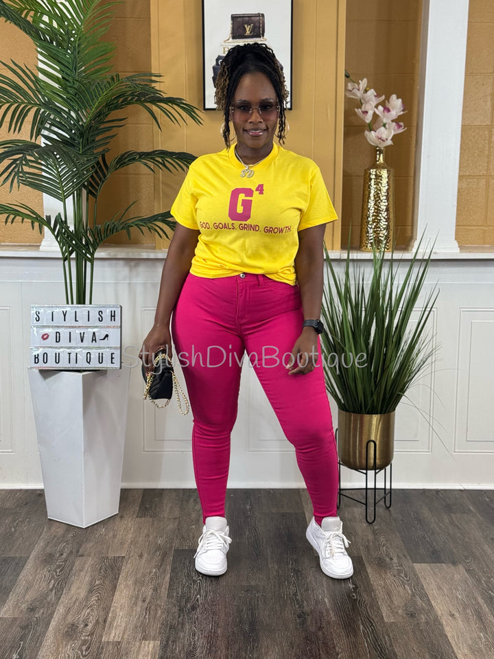 G-4 T-Shirt (Fuchsia Berry Print)