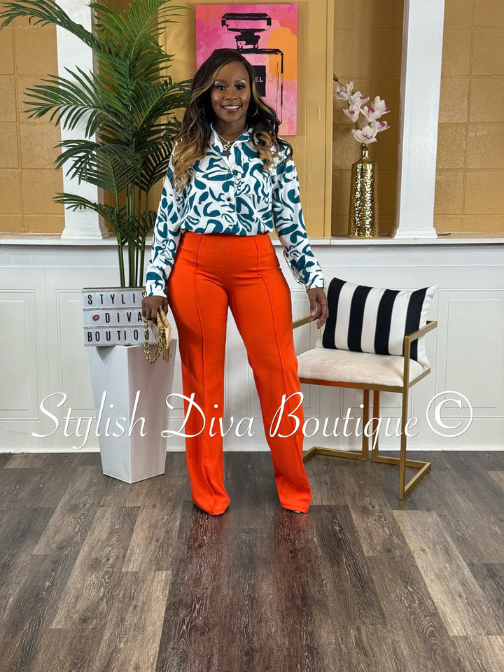 Gina Pants (Deep Orange)