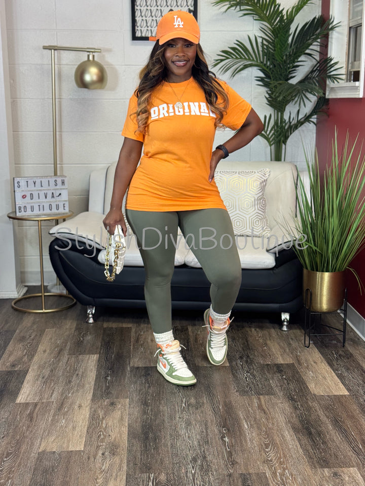 ORIGINAL Signature Graphic Tee (Tangerine Orange)
