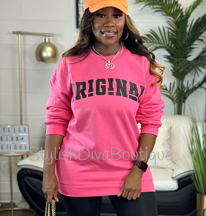 ORIGINAL Signature Sweatshirt (Diva Pink)
