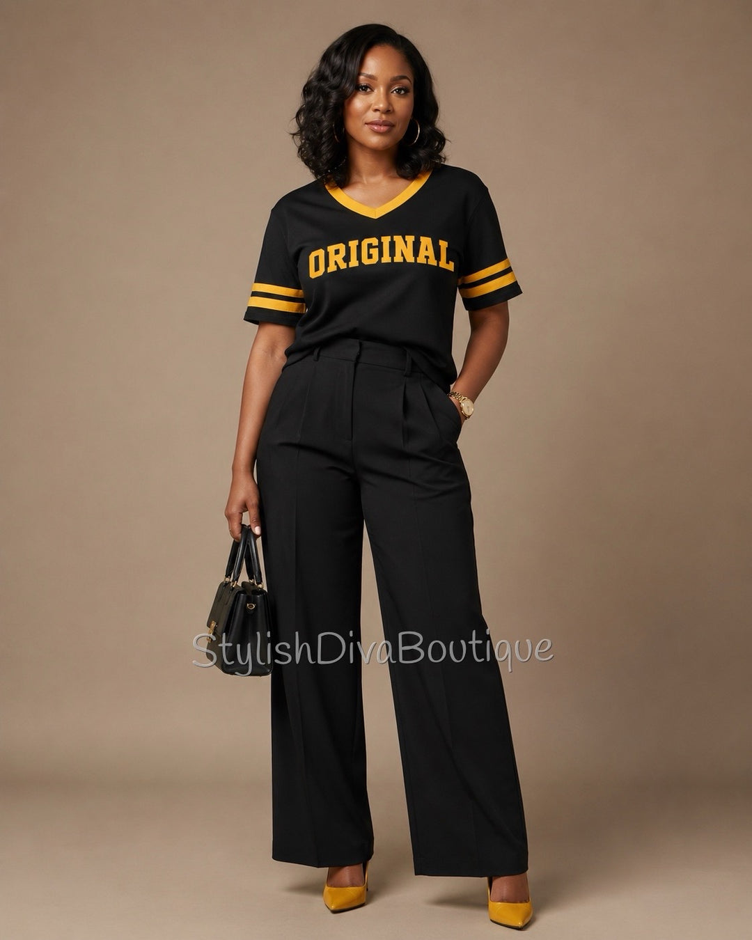 ORIGINAL Varsity Tee (Black/Gold)