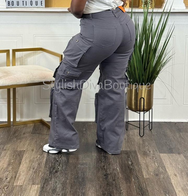 In My Element Cargo Pants (Grey)