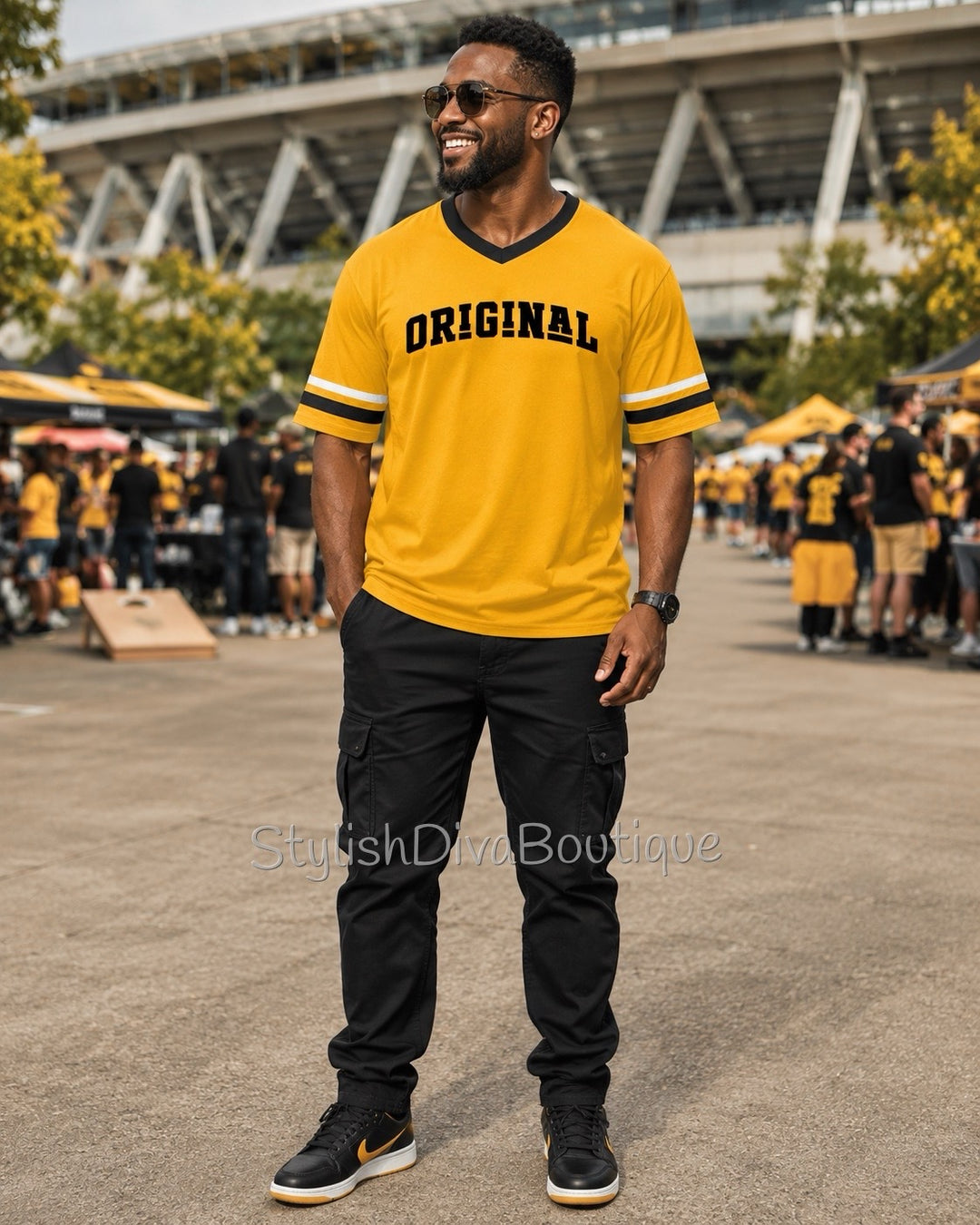 ORIGINAL Varsity Tee (Gold/Black/White)