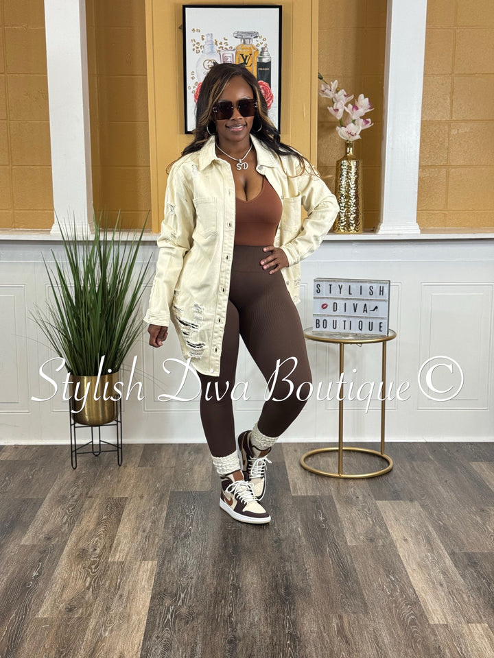 Brown Sugar Seamless Bodysuit