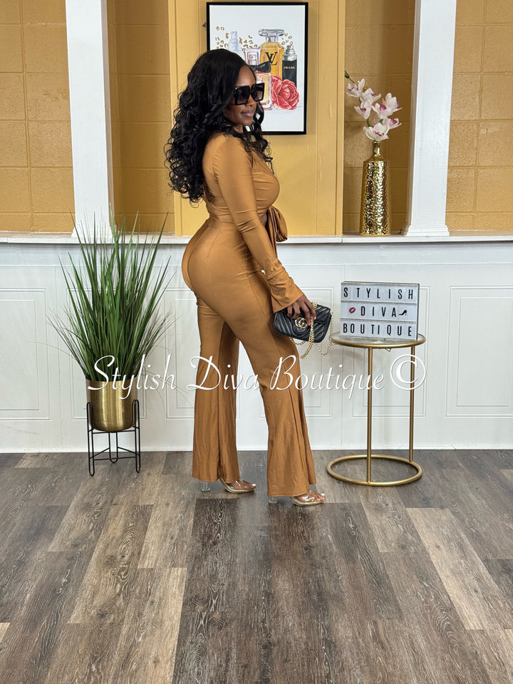 Desi 2pc Flare Set (Bronze Brown)