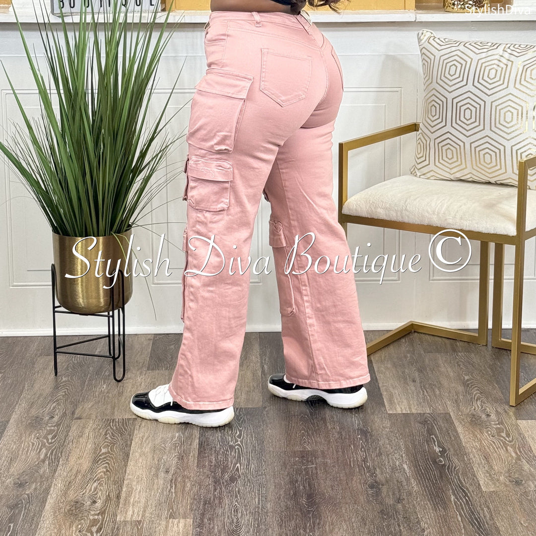 The Encore Cargo Pants up to 3XL (Mauve)