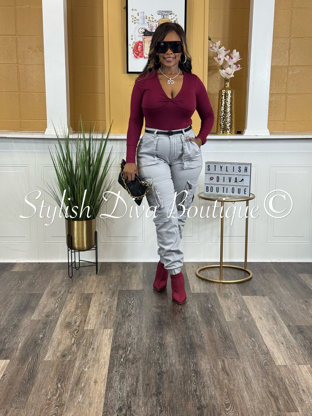 Sienna Cargo Joggers (Grey)