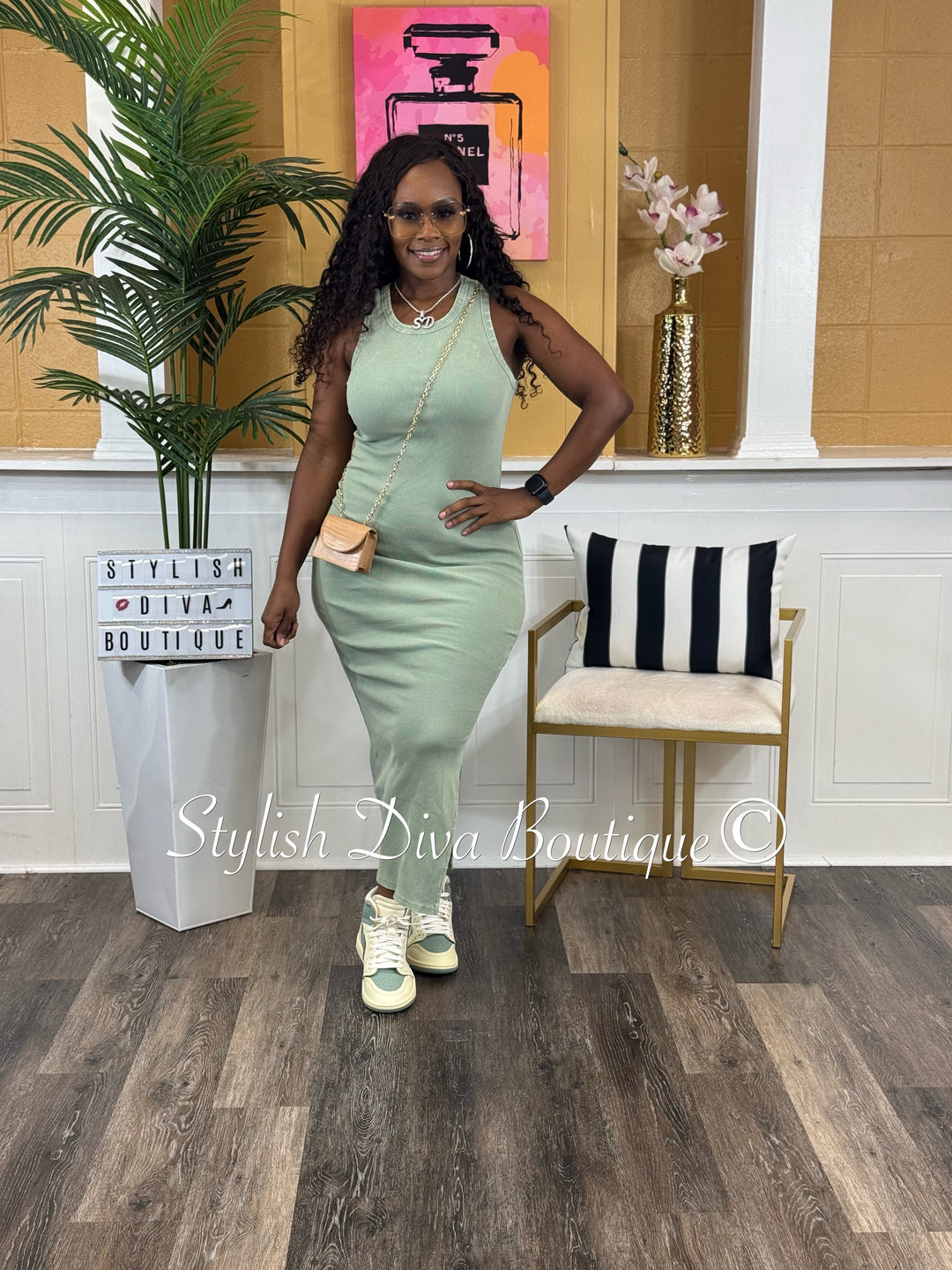 India Midi Dress (Sage Green) Stylish Diva Boutique India Midi Dress (Sage Green) Stylish Diva Boutique