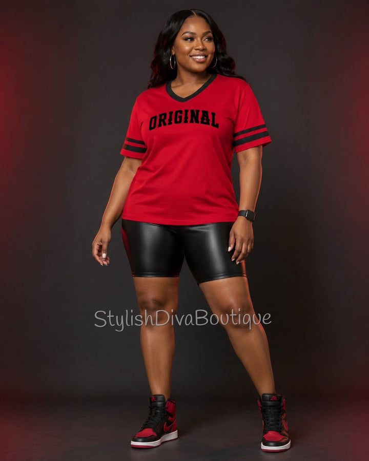ORIGINAL Varsity Tee (Red/Black)