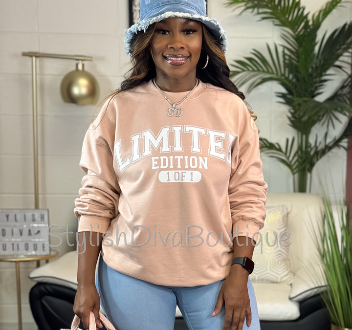 Limited Edition 1 of 1 Sweatshirt (Blush Pink)