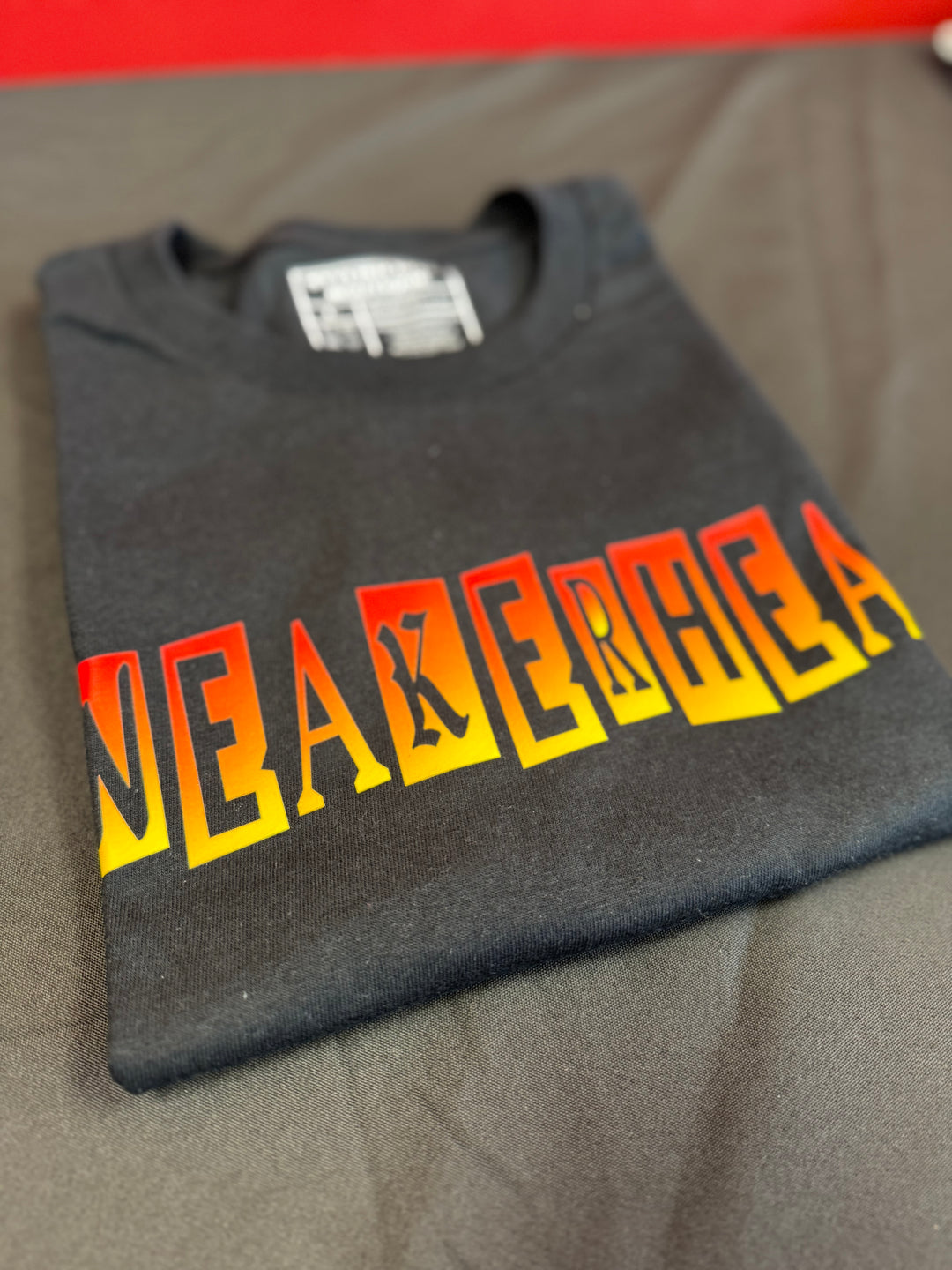 SNEAKERHEAD T-Shirt (Red/Orange/Yellow Ombre Print)
