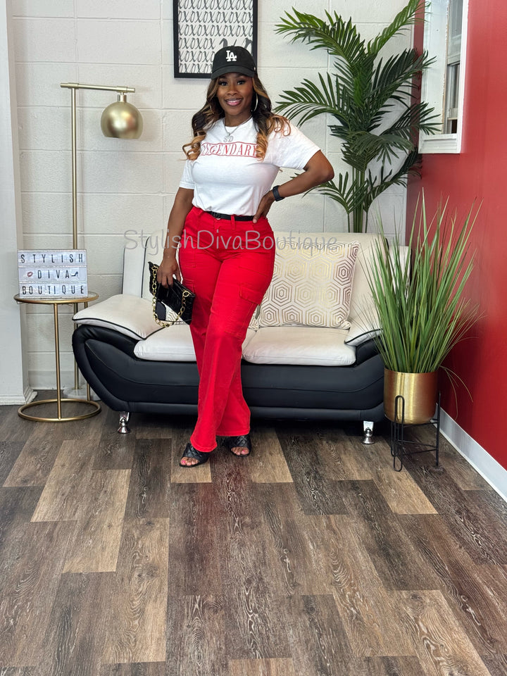 LEGENDARY Graphic Tee (Red Print)