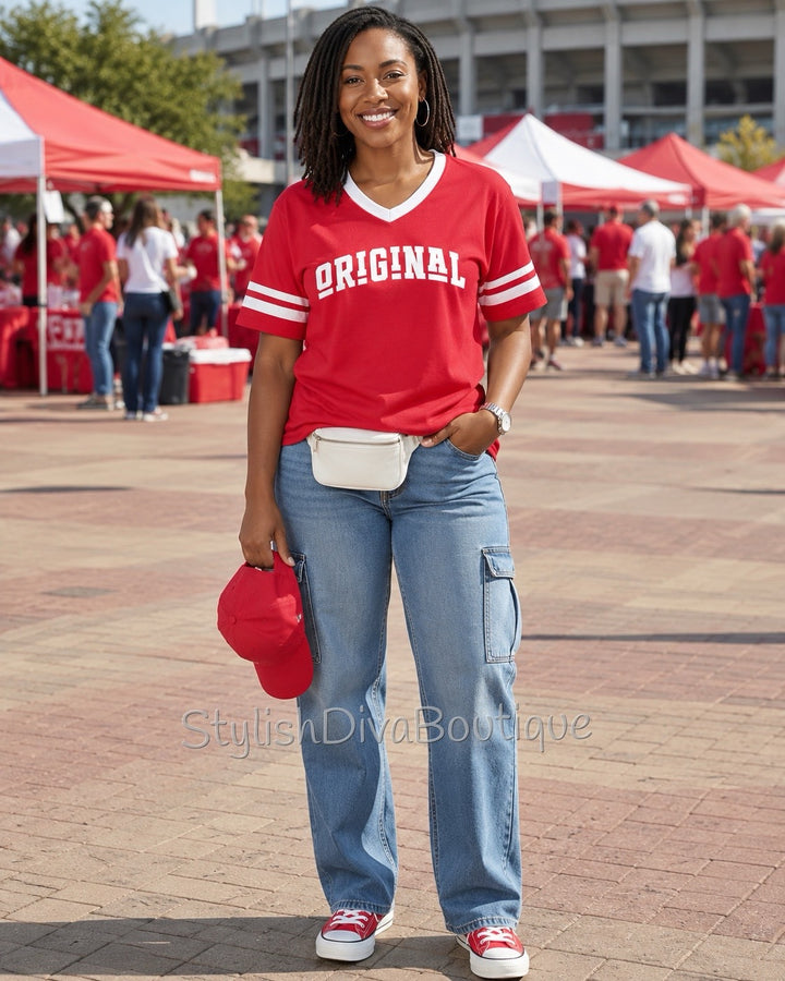 ORIGINAL Varsity Tee (Red/White)