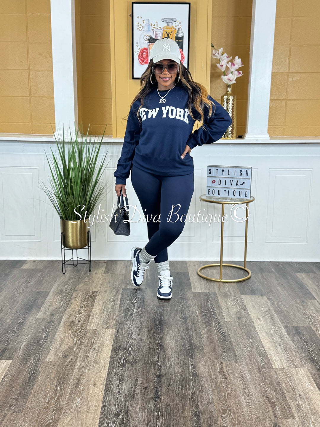 Butter Soft Microfiber Leggings up to 3XL (Navy)