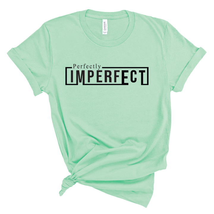 Perfectly Imperfect Graphic Tee (Black Print)