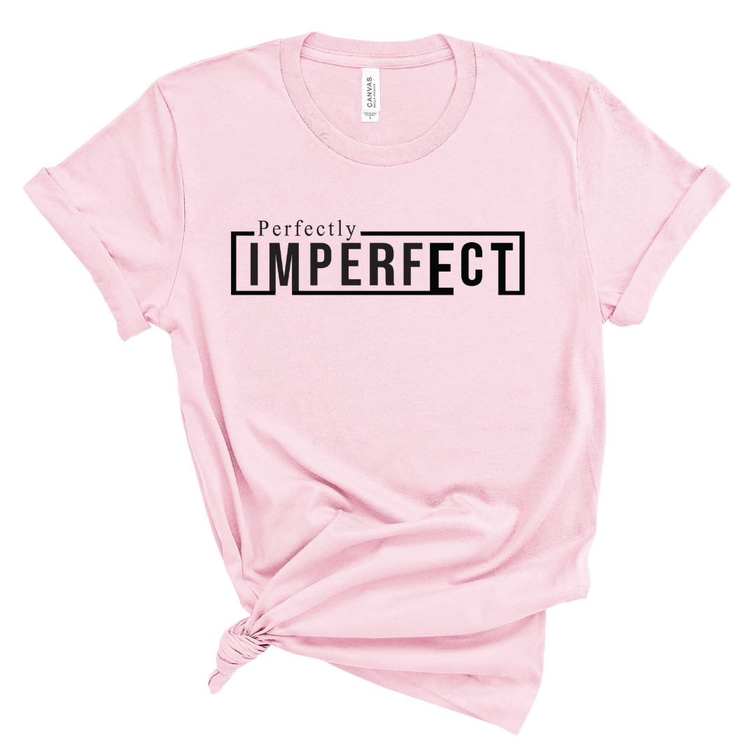 Perfectly Imperfect Graphic Tee (Black Print)