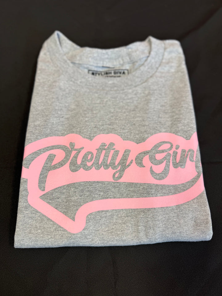 Pretty Girl T-Shirt (Pink Print)