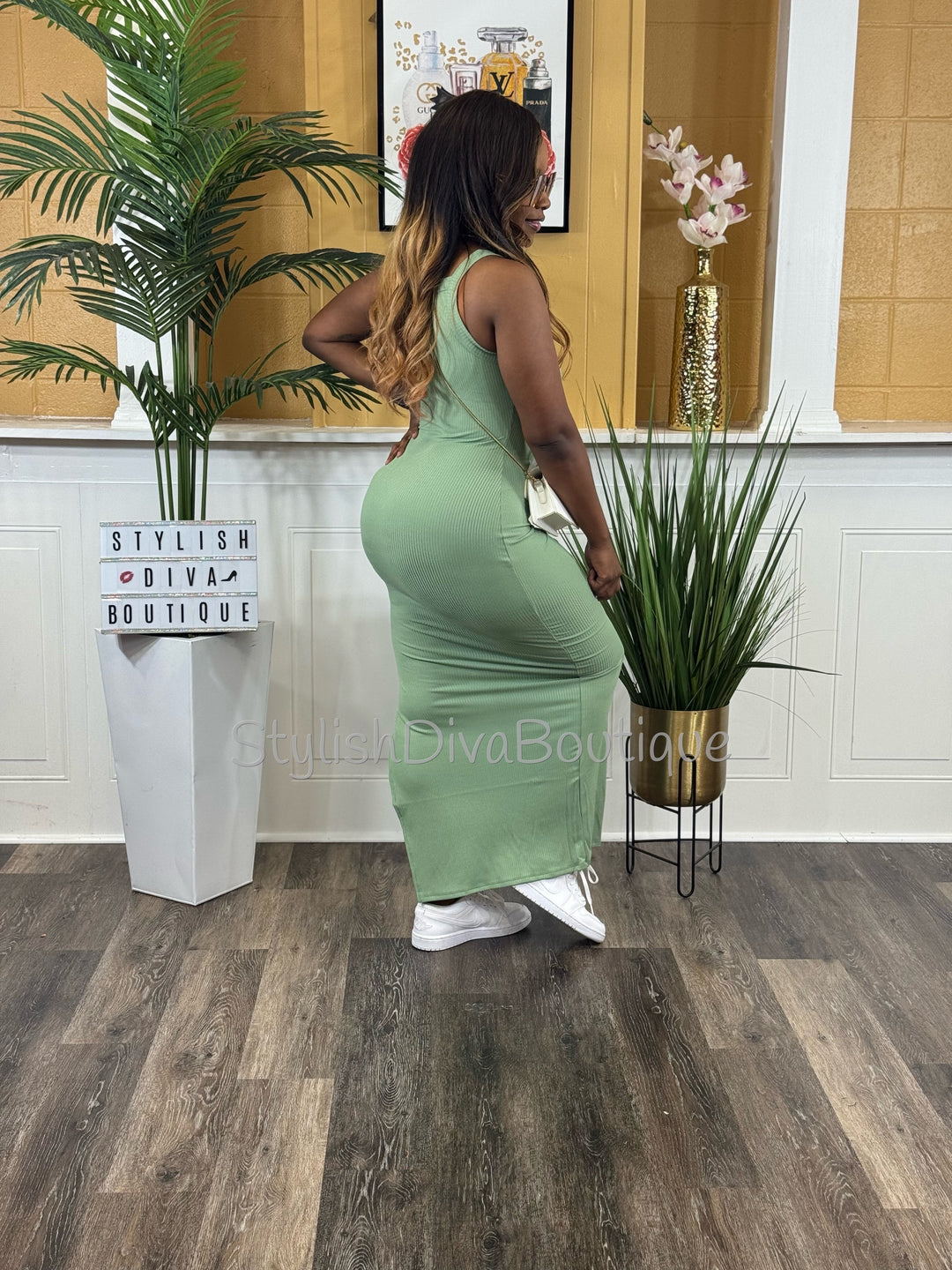 Summer Heat Maxi Dress (Green)