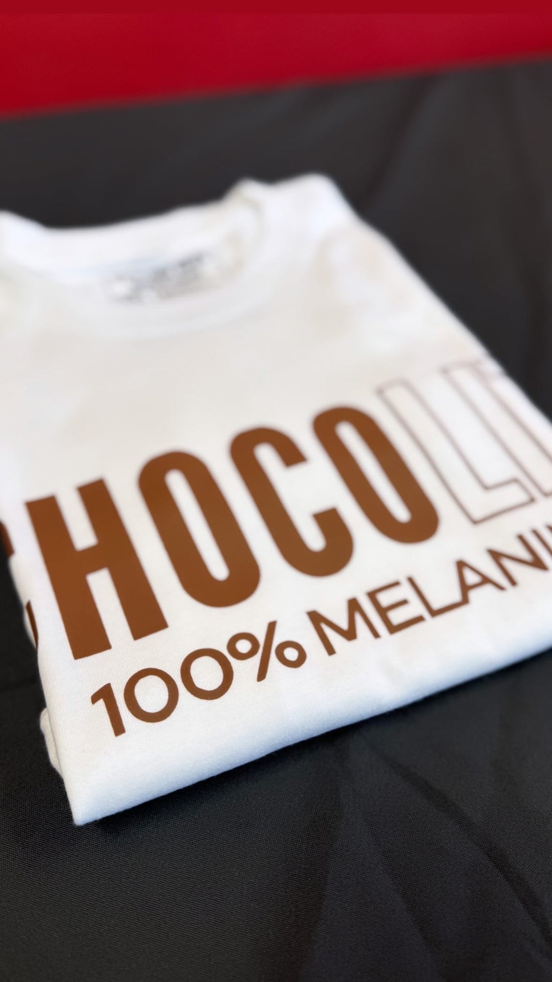 100% Chocolit Graphic Tee (Brown Print)