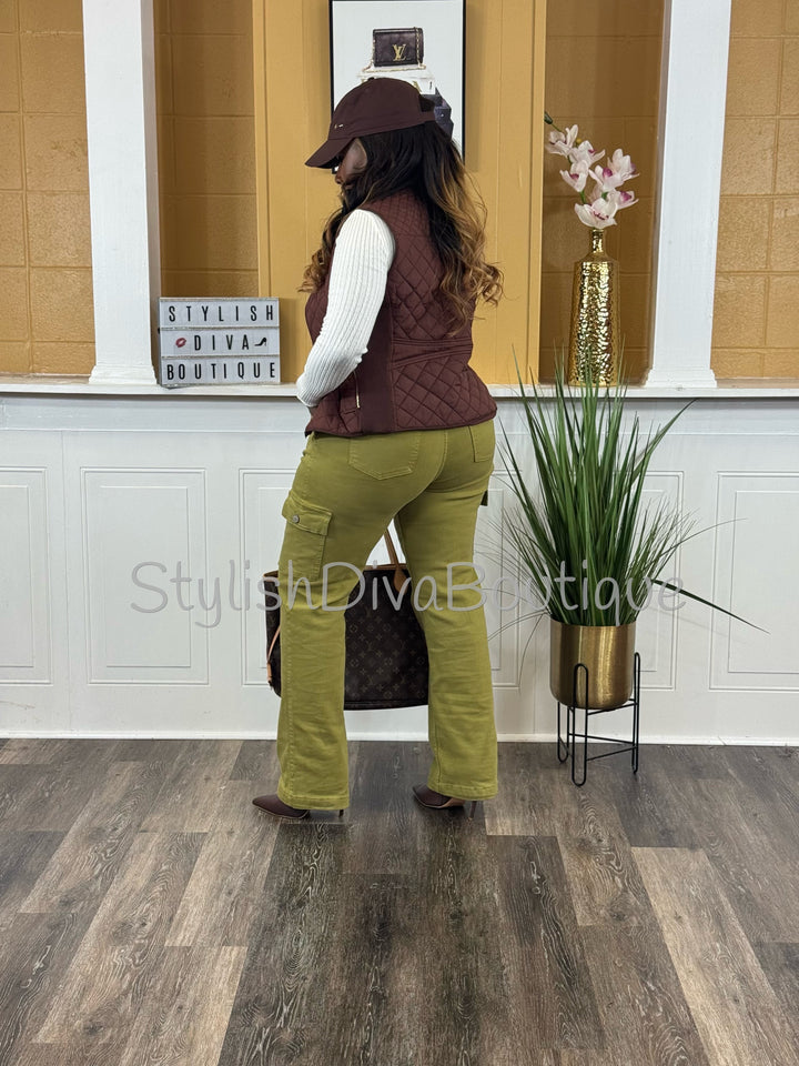 Rowan Quilted Vest up to 2XL (Chocolate)