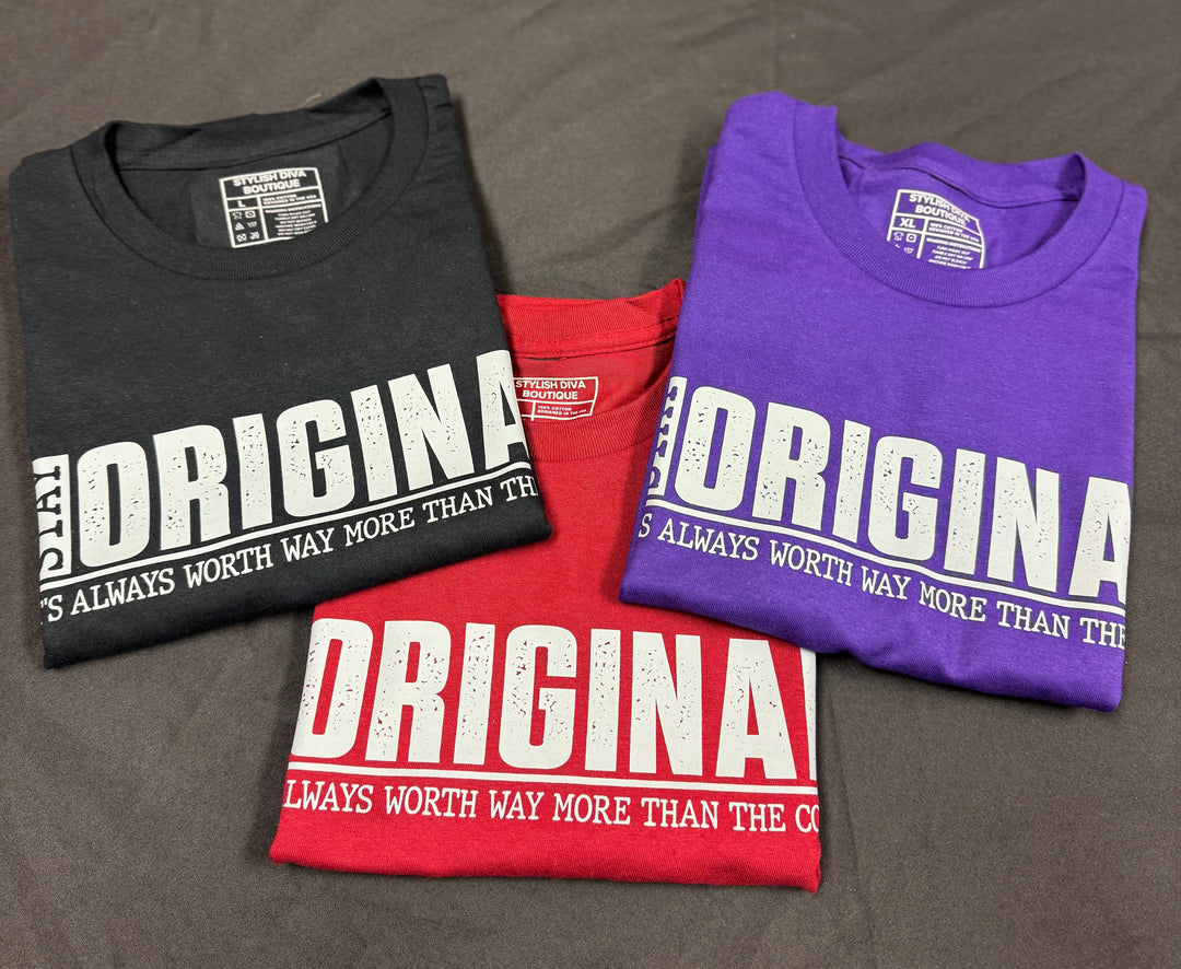 Stay ORIGINAL Graphic Tee (Grey Print)