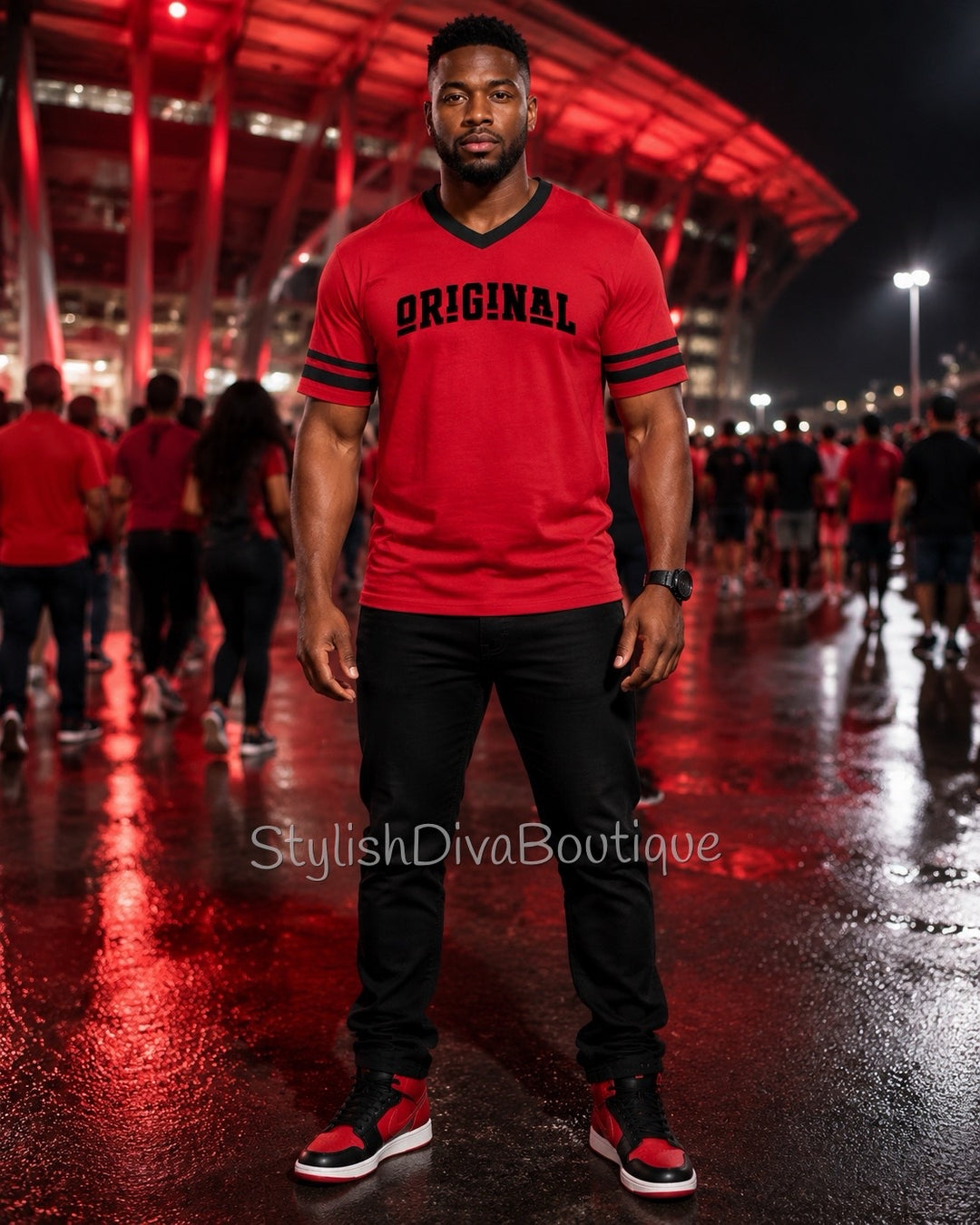 ORIGINAL Varsity Tee (Red/Black)
