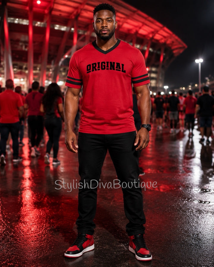 ORIGINAL Varsity Tee (Red/Black)