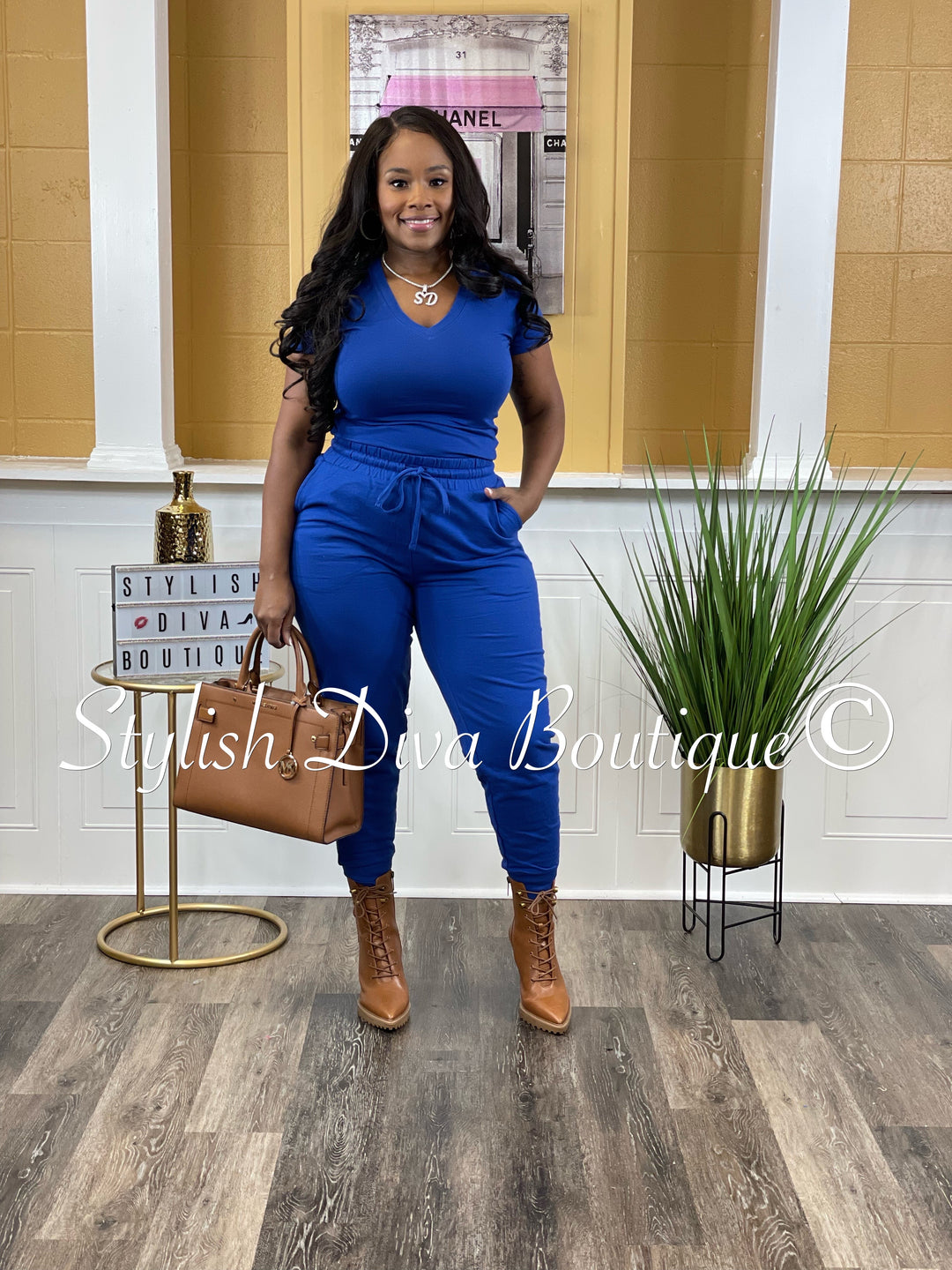 She's A Keeper Jumpsuit (Royal Blue) – Stylish Diva Boutique