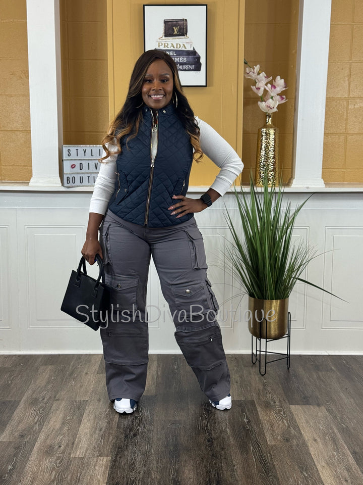 In My Element Cargo Pants (Grey)