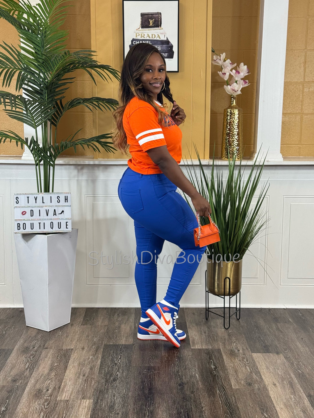 So Curvy Stretch Skinny Jeans up to 2XL (Royal Blue)