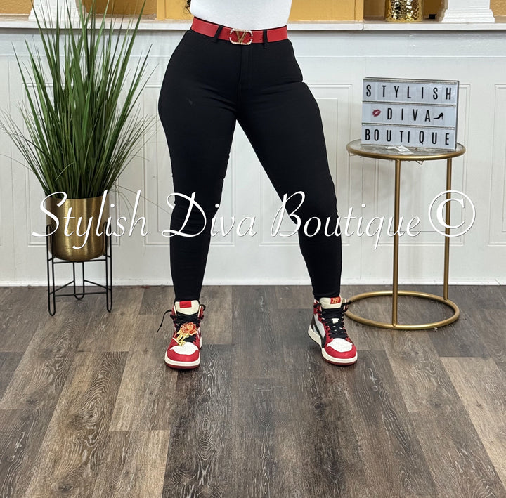 So Curvy Stretch Skinny Jeans up to 4XL (Black)