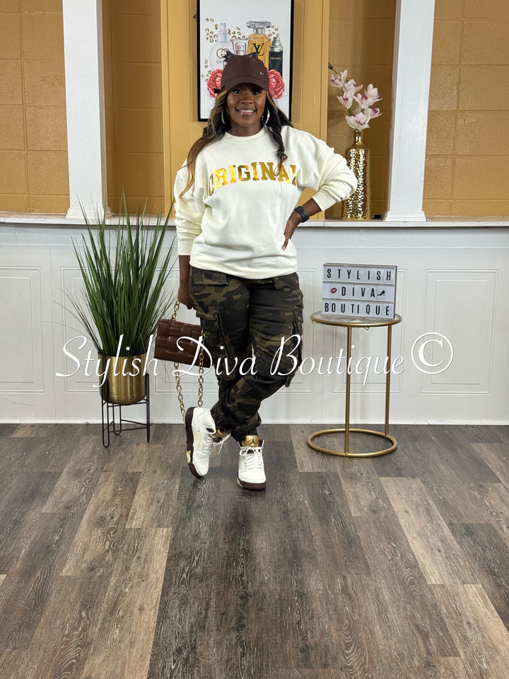 Sienna Camo Cargo Joggers (Dark Camo)