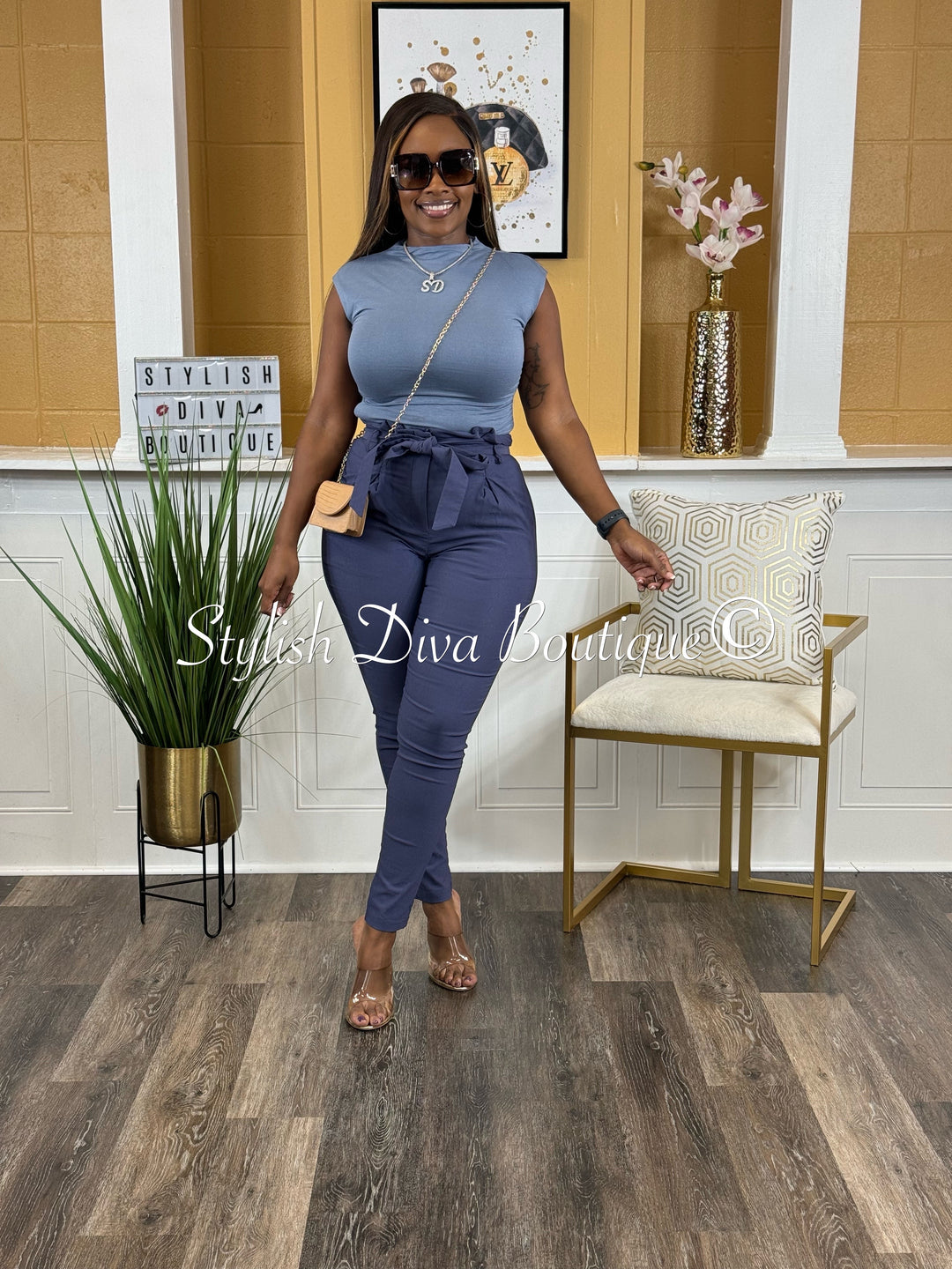 Luxe Diva Pants (Midnight Navy)