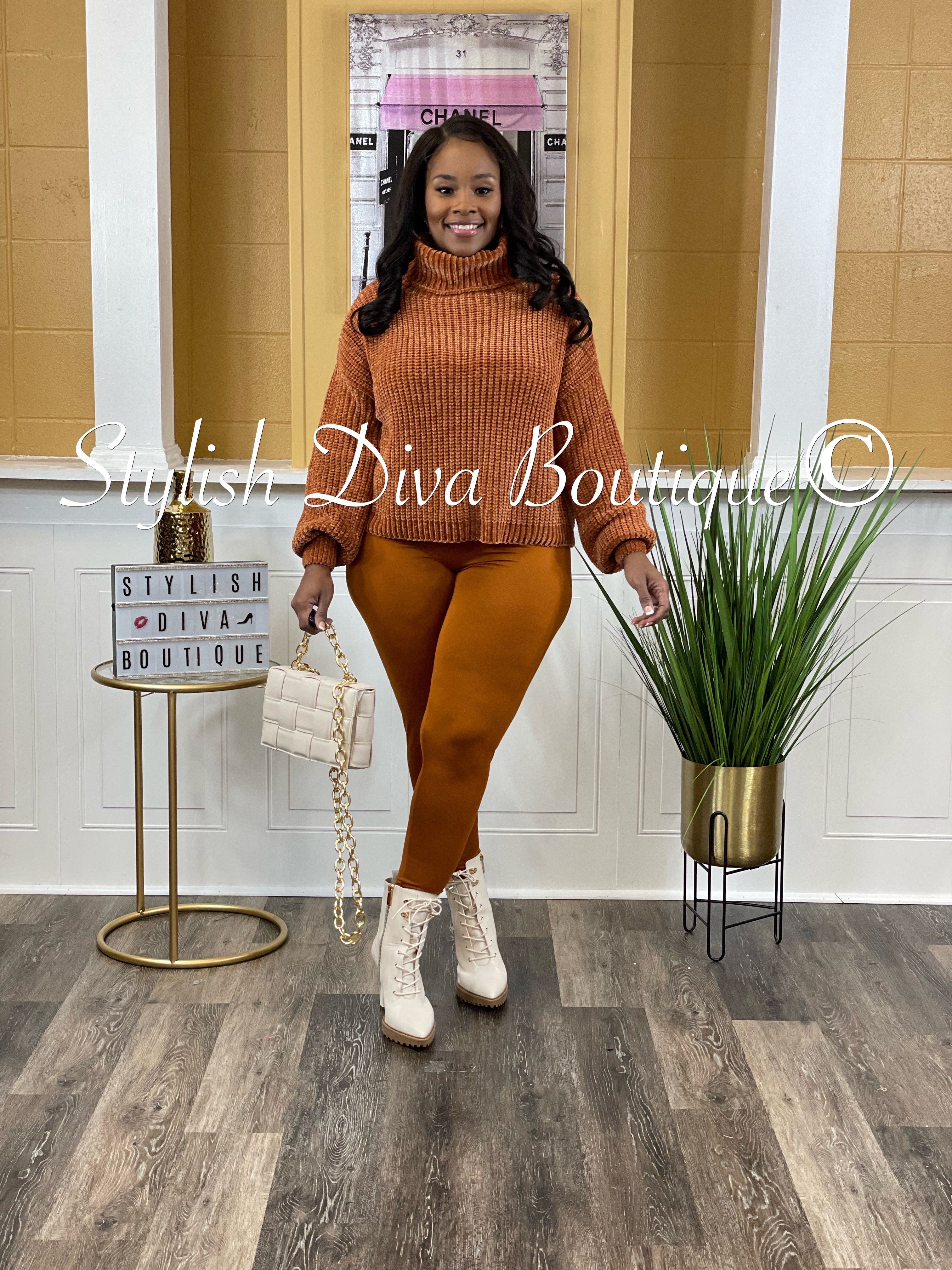 Chenille sweater outlet boutique