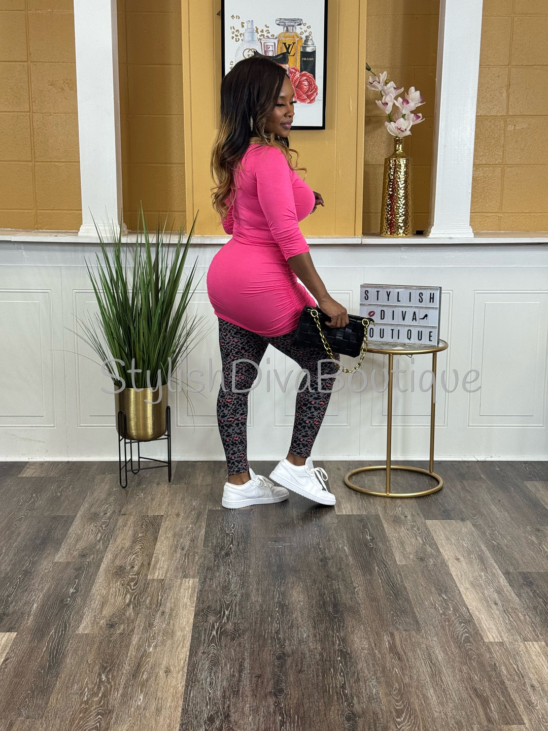 Wild in Pink Leopard Legging Set