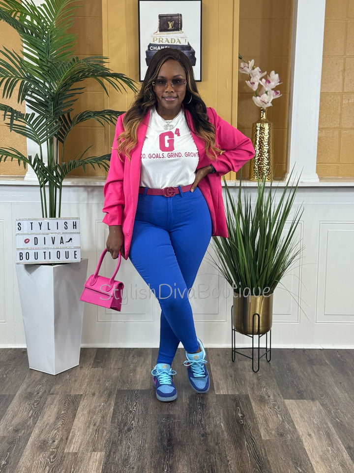 So Curvy Stretch Skinny Jeans up to 2XL (Royal Blue)
