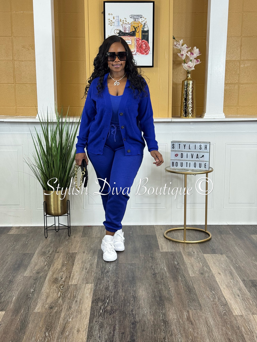 Kerri Jogger Set (Bright Blue)