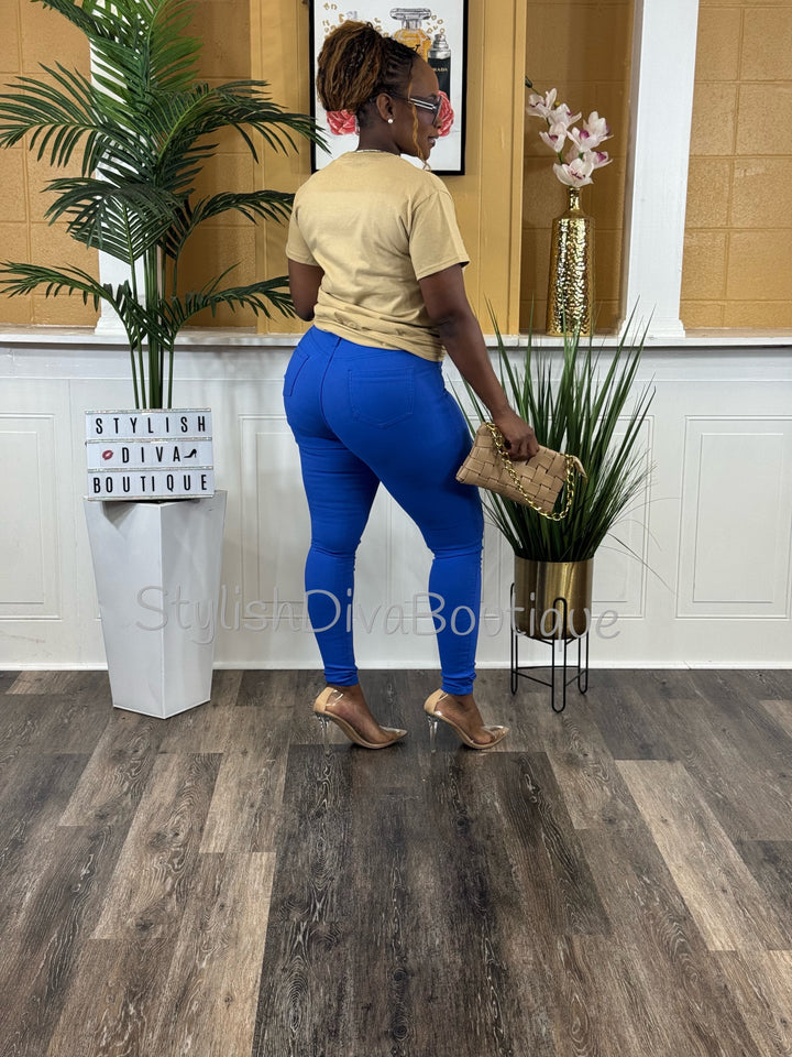 So Curvy Stretch Skinny Jeans up to 2XL (Royal Blue)