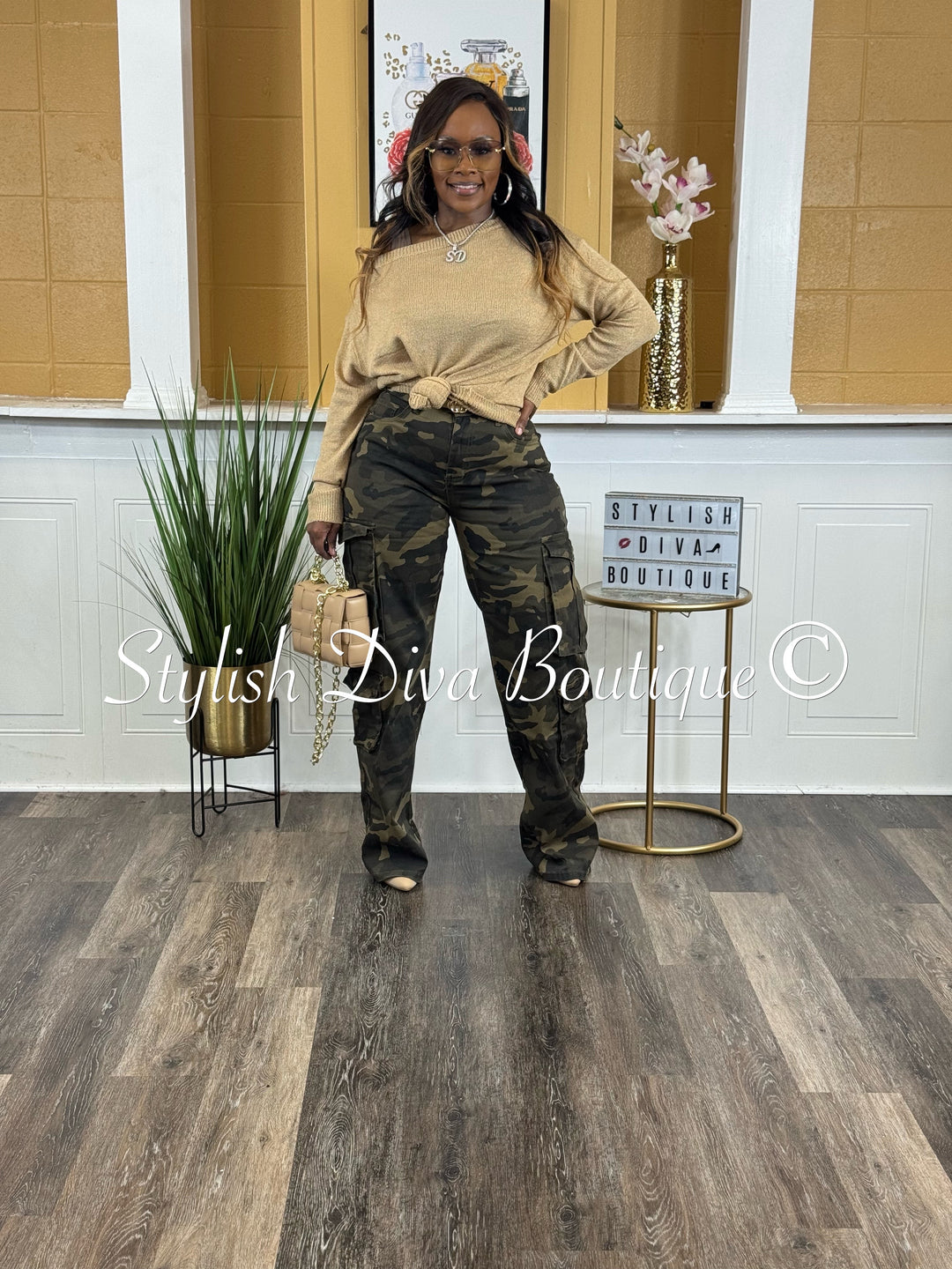 Combat Cutie Camo Cargo Pants