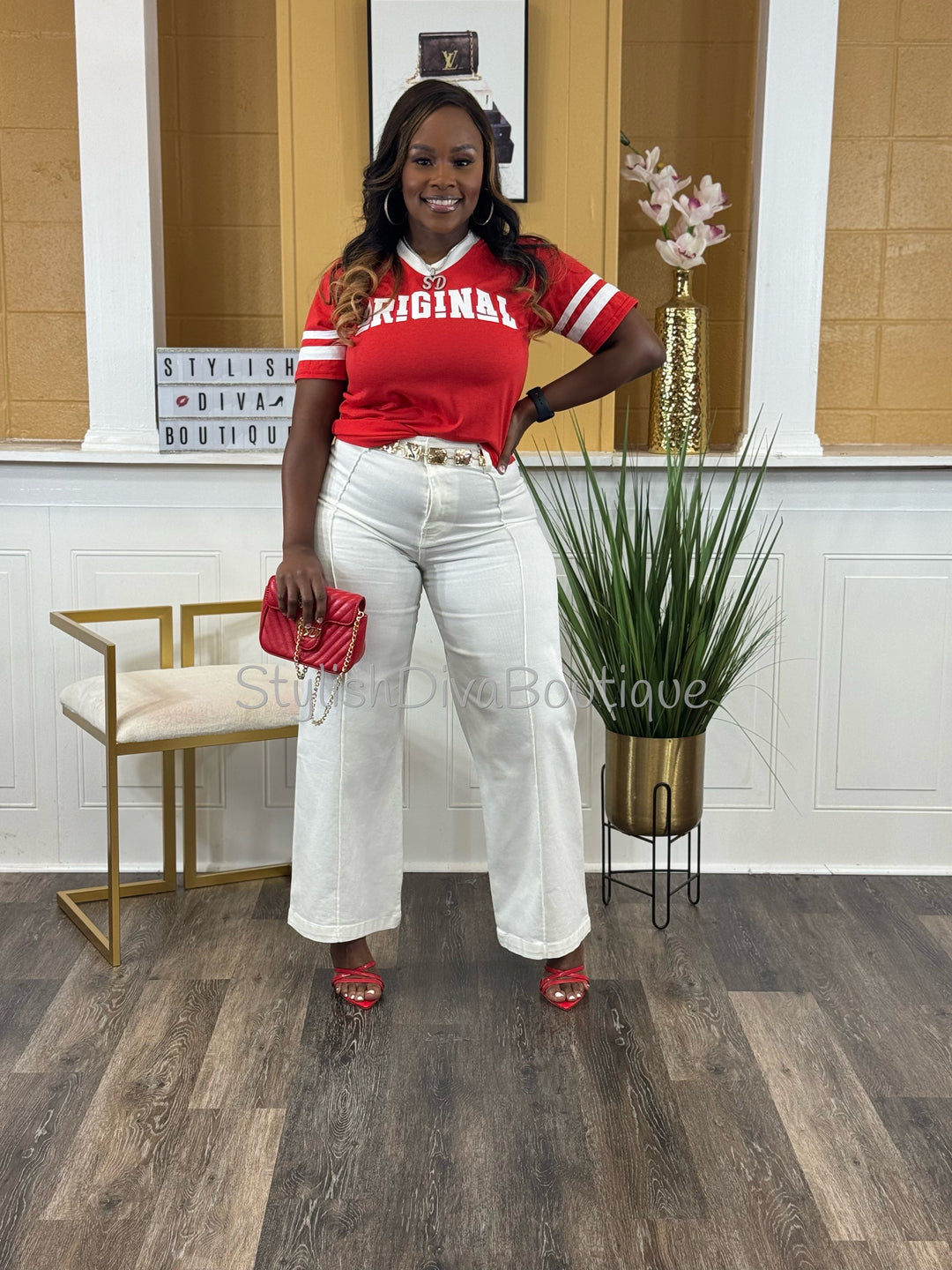 ORIGINAL Varsity Tee (Red/White)
