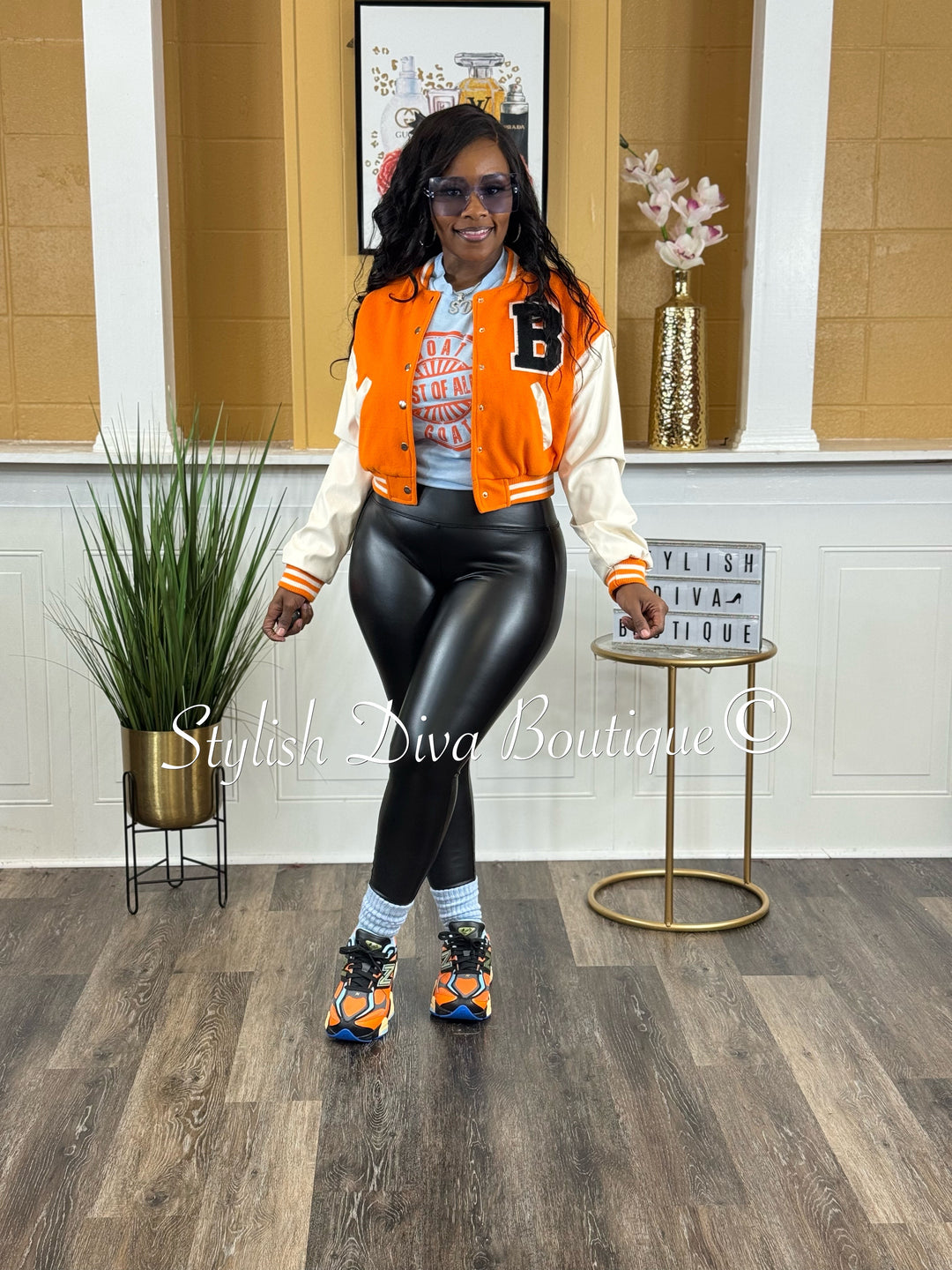 Faux Leather Leggings up to 3XL (Black)