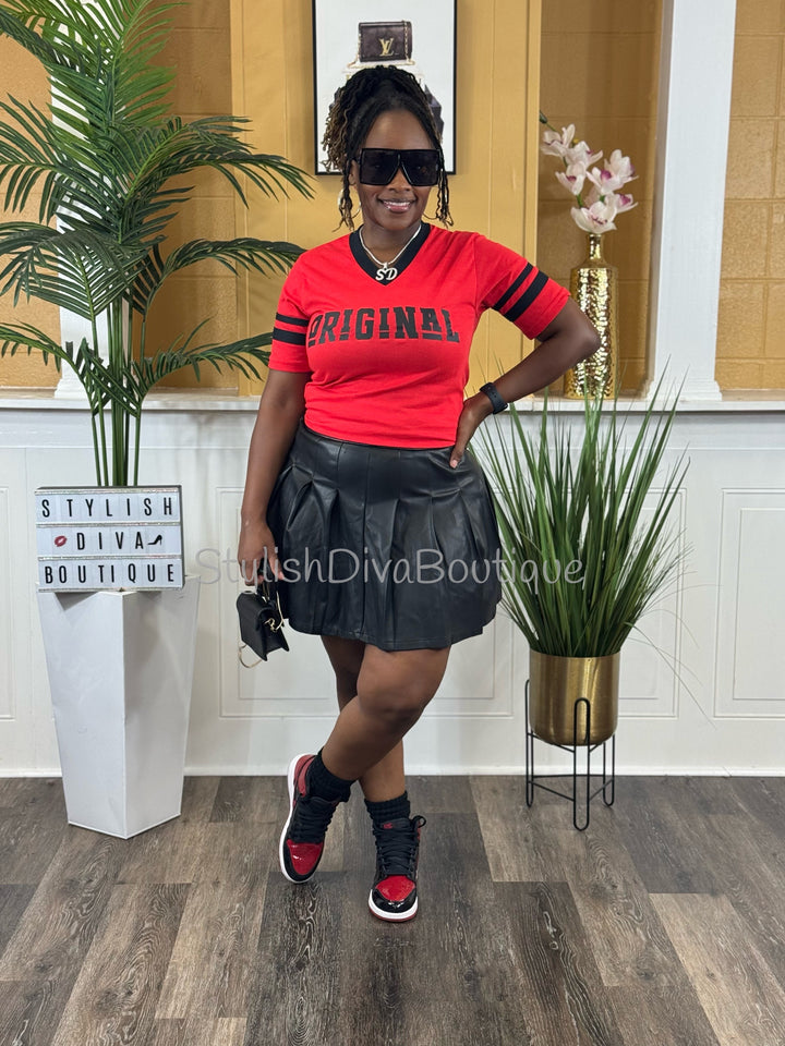 ORIGINAL Varsity Tee (Red/Black)