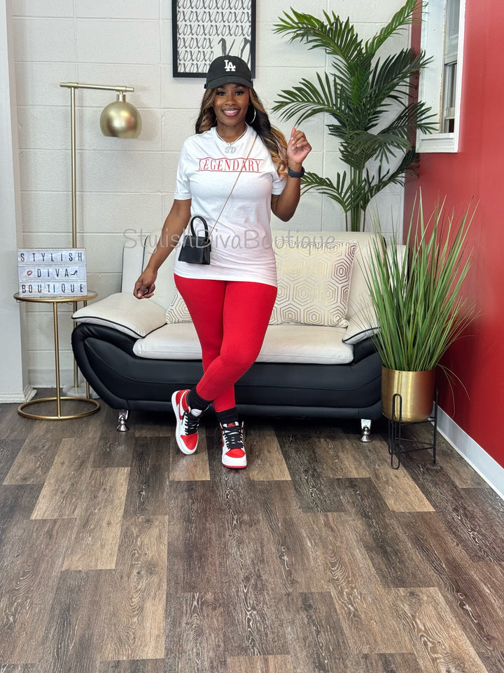 LEGENDARY Graphic Tee (Red Print)