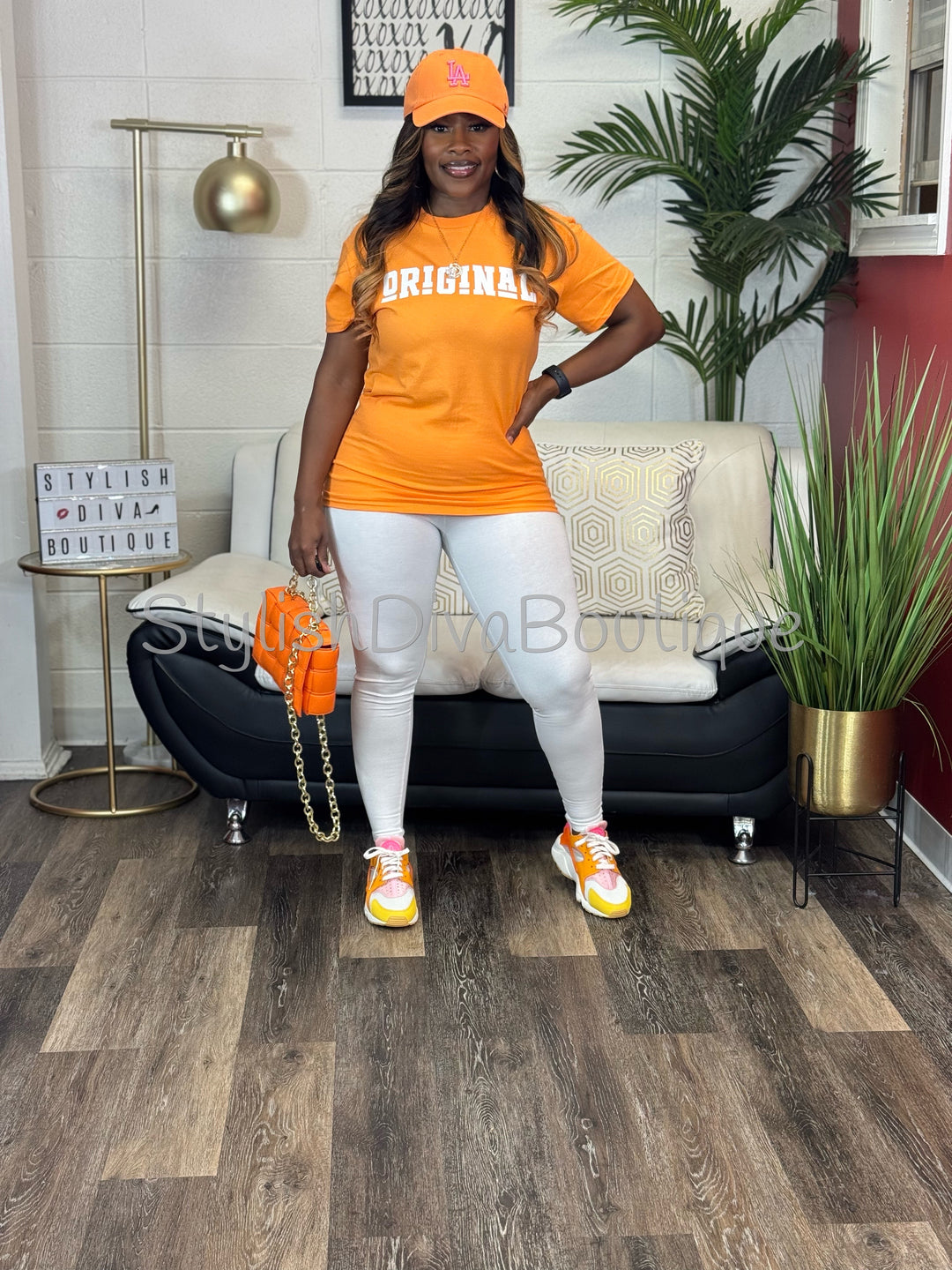 ORIGINAL Signature Graphic Tee (Tangerine Orange)