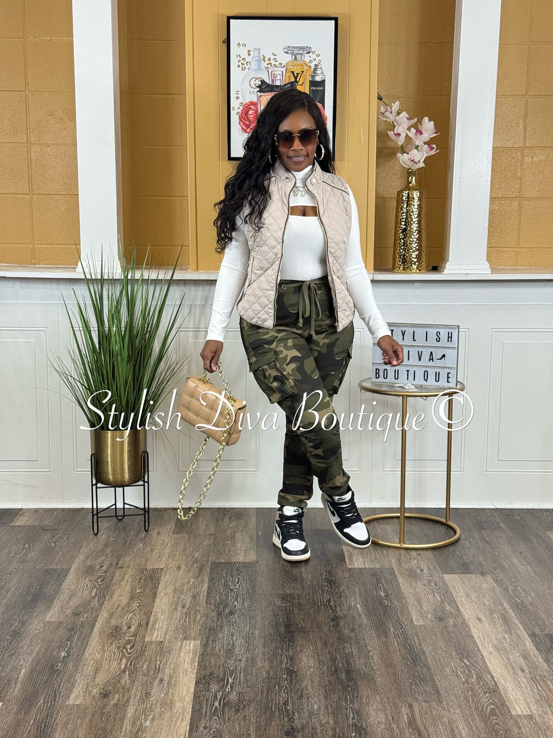 Rowan Quilted Padded Vest up to 2XL (Pale Taupe)