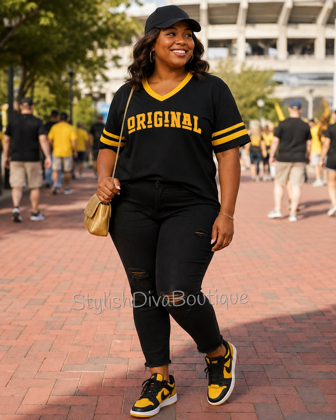 ORIGINAL Varsity Tee (Black/Gold)