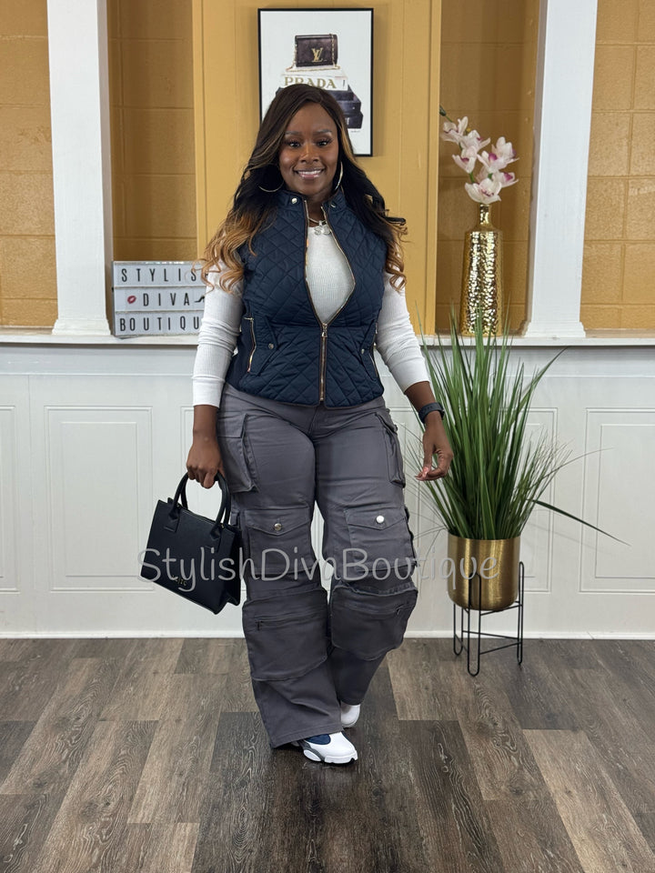 In My Element Cargo Pants (Grey)